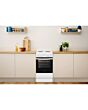 Indesit 50cm Electric Cooker - White - IS5E4KHW