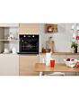 Indesit IFW 6340 BL UK Electric Single Built-In Oven - Black