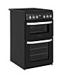 Hotpoint HD5V93CCB/UK Electric Freestanding 50cm Double Cooker - Black