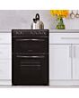 Statesman 50cm Double Oven Electric Cooker - Black - EDC50B 