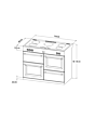 Stoves ST STER S1100Ei BK 110cm Induction Range Cooker