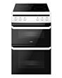 Amica AFC5100WH 50cm Freestanding Electric Twin Cavity with Ceramic Hob