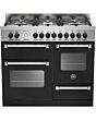 Bertazzoni Master Series 100cm Dual Fuel Range Cooker - Black - MAS1006MFETNEE