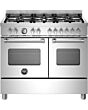 Bertazzoni Master Series 100cm Dual Fuel Range Cooker - Stainless Steel - MAS106L2EXC