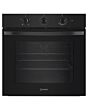 Indesit 60cm Single Oven - Black - IO233BUK