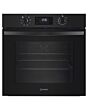 Indesit 60cm Single Oven - Black - IO253BUK