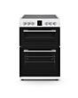 Montpellier 60cm Double Oven Electric Cooker - White - MDOC60FW