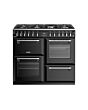 Stoves Richmond Deluxe 100cm Dual Fuel Range Cooker - Black - 444444907