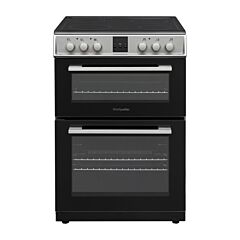 Montpellier MDOC60FS 60cm Ceramic Double Cooker in Silver