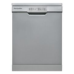 Montpellier MDW1354S 60cm Freestanding Dishwasher in Silver