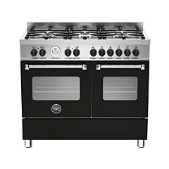 Dual Fuel Range Cooker 100cm Bertazzoni MAS100-6-MFE-D-NEE - Black