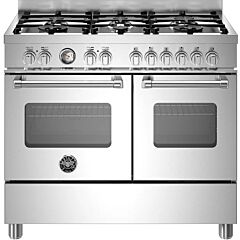 Bertazzoni Master Series 100cm Dual Fuel Range Cooker - Stainless Steel - MAS106L2EXC
