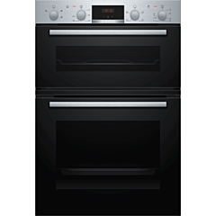 Bosch Built In Double Up Oven - Stainless Steel - MHA133BROB
