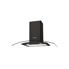 Candy 100cm Chimney Hood - Glass - Black - CGM100NN