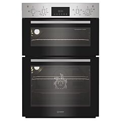 Indesit Double Up Oven - Stainless Steel - DII10DIX