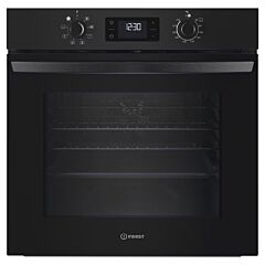 Indesit 60cm Single Oven - Black - IO253BUK