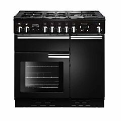 Rangemaster Professional Plus 90cm Dual Fuel Range Cooker - Black - PROP90DFFGB/C