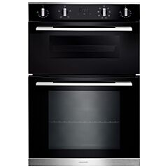 Rangemaster Built In Double Up Oven - Black - RMB9048BL/SS