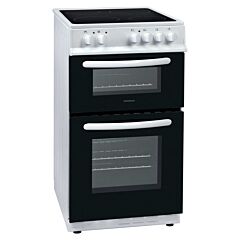 Statesman 50cm Double Oven Electric Cooker - White - EDC50W 