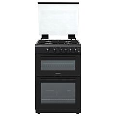 Statesman 60cm Double Oven Gas Cooker - Black - GDL60B 