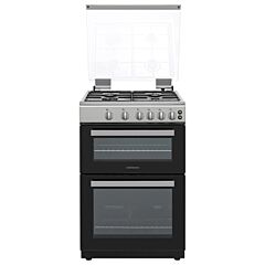 Statesman 60cm Double Oven Gas Cooker - Silver - GDL60S 