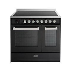 Tesla 90cm Electric Range Cooker - Black - T90DCRCB