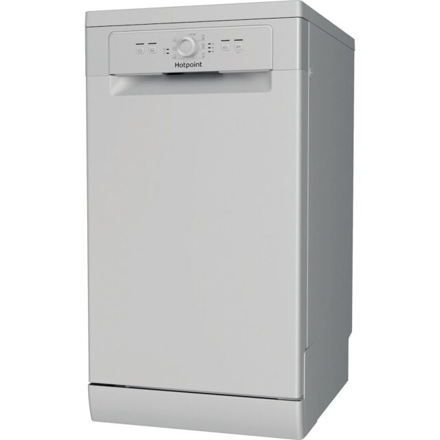 Hotpoint HSFE 1B19 S UK N Slimline 45cm Dishwasher - Silver