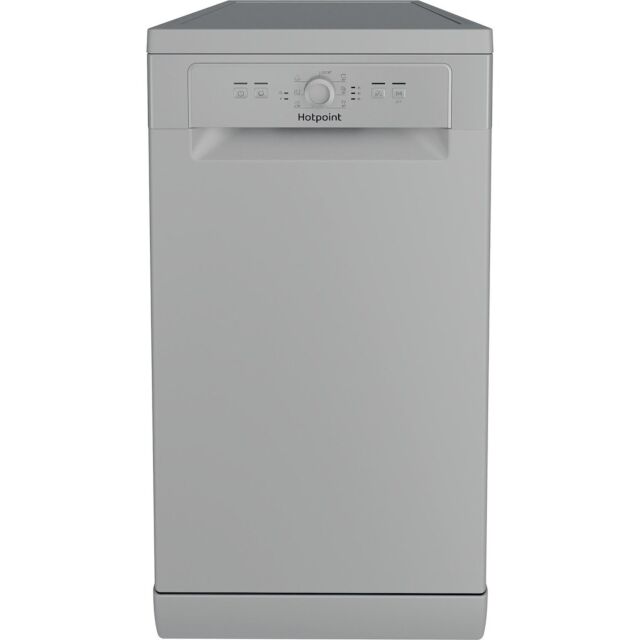 Hotpoint HSFE 1B19 S UK N Slimline 45cm Dishwasher - Silver