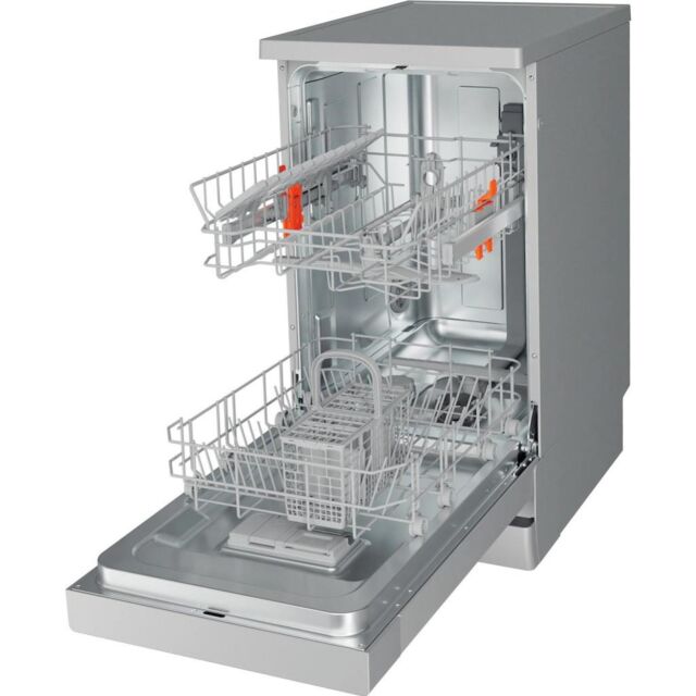 Hotpoint HSFE 1B19 S UK N Slimline 45cm Dishwasher - Silver