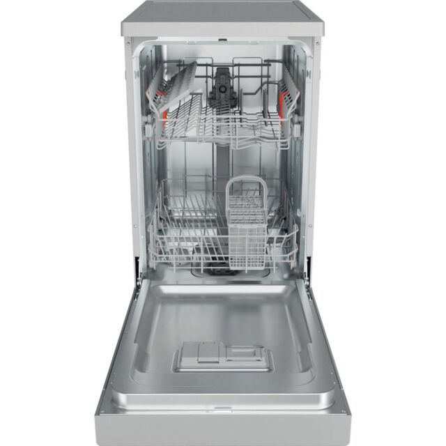 Hotpoint HSFE 1B19 S UK N Slimline 45cm Dishwasher - Silver