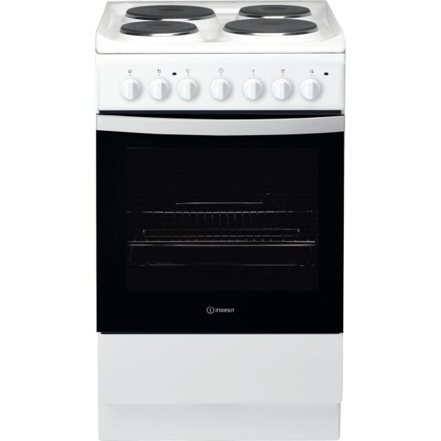 Indesit 50cm Electric Cooker - White - IS5E4KHW