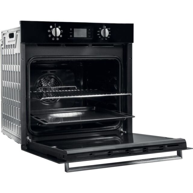 Indesit IFW 6340 BL UK Electric Single Built-In Oven - Black