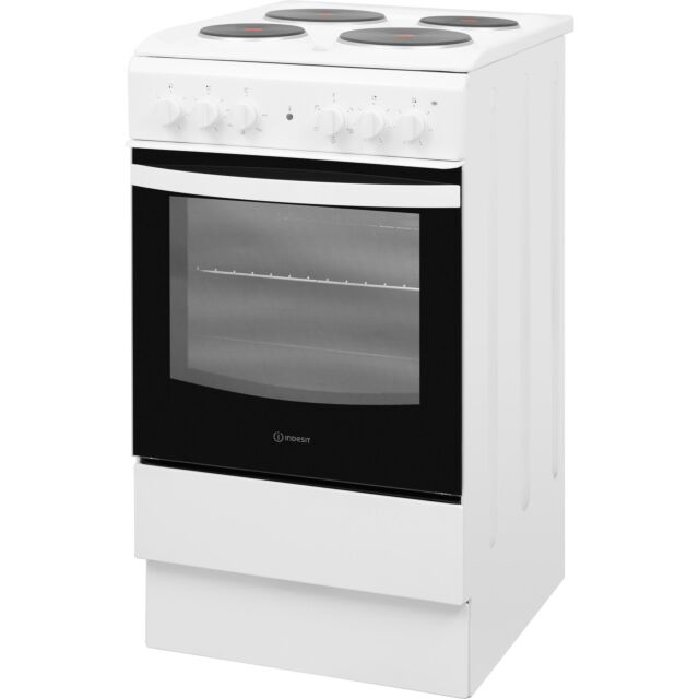 Indesit 50cm Electric Cooker - White - IS5E4KHW