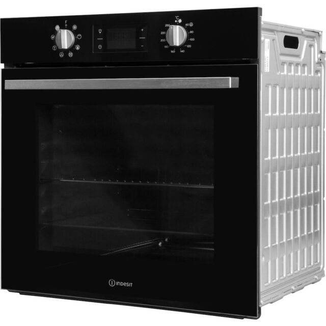Indesit IFW 6340 BL UK Electric Single Built-In Oven - Black