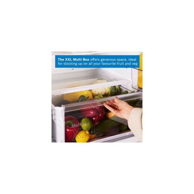 Bosch KIV87NSE0G, Built-in fridge-freezer with freezer at bottom