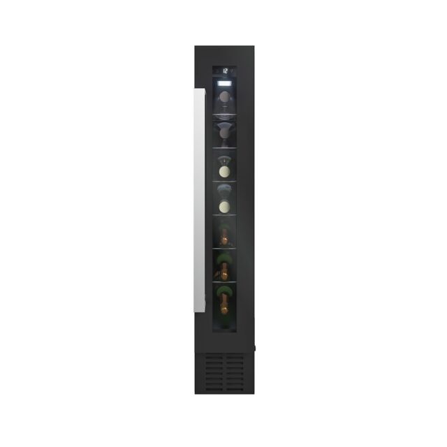 Candy CCVB 15 UK/1 15cm Integrated 7 Bottle Wine Cooler - Black - G Rated
