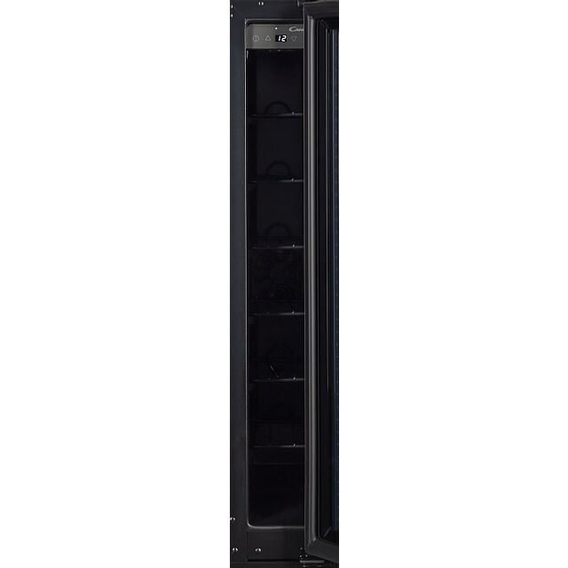 Candy CCVB 15 UK/1 15cm Integrated 7 Bottle Wine Cooler - Black - G Rated