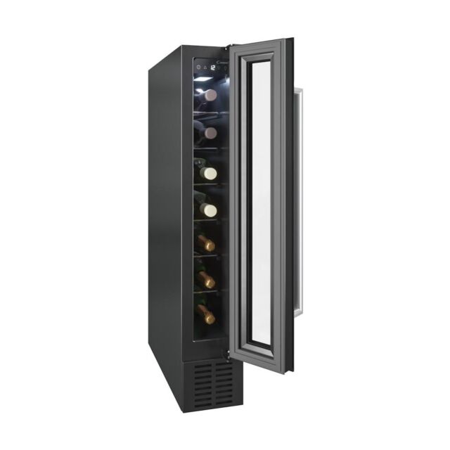 Candy CCVB 15 UK/1 15cm Integrated 7 Bottle Wine Cooler - Black - G Rated