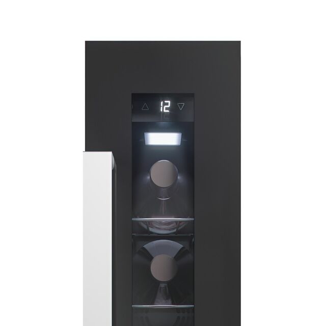 Candy CCVB 15 UK/1 15cm Integrated 7 Bottle Wine Cooler - Black - G Rated