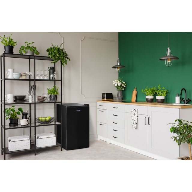 Iceking RL114BK Undercounter Larder Fridge in Black