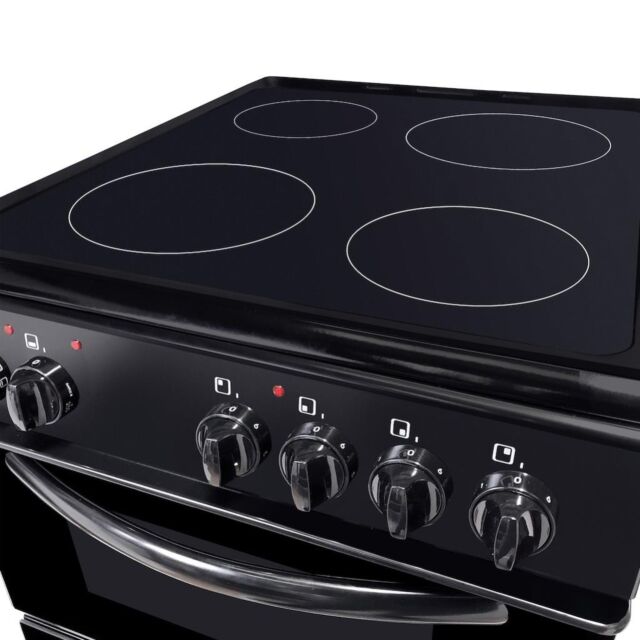 Statesman 50cm Double Oven Electric Cooker - Black - EDC50B 