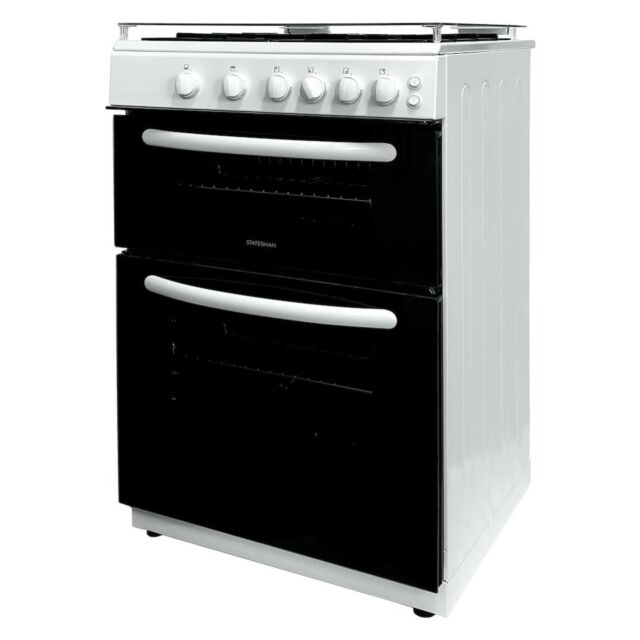Statesman GDL60W 60cm Double Oven Gas Lidded Cooker