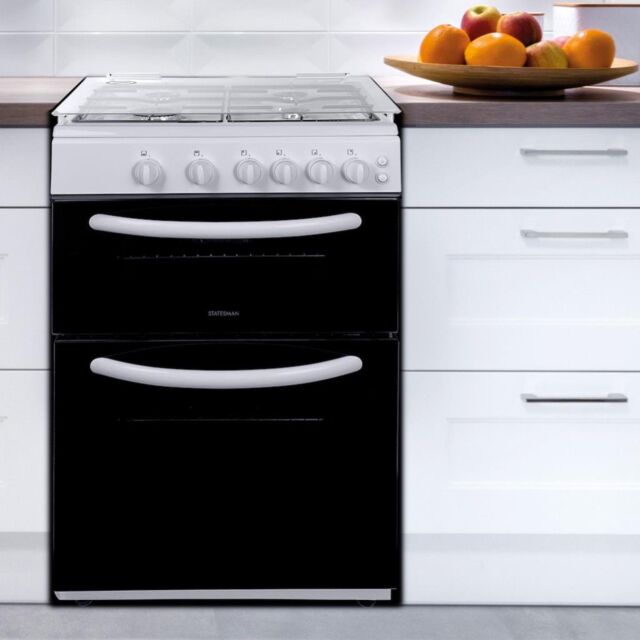 Statesman GDL60W 60cm Double Oven Gas Lidded Cooker