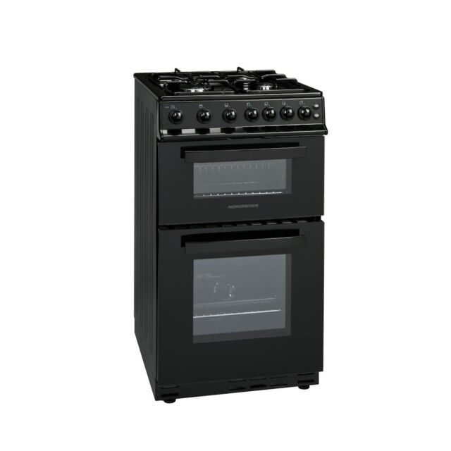 NordMende CTG52LPGBK 50cm Twin Cavity LPG Gas Cooker