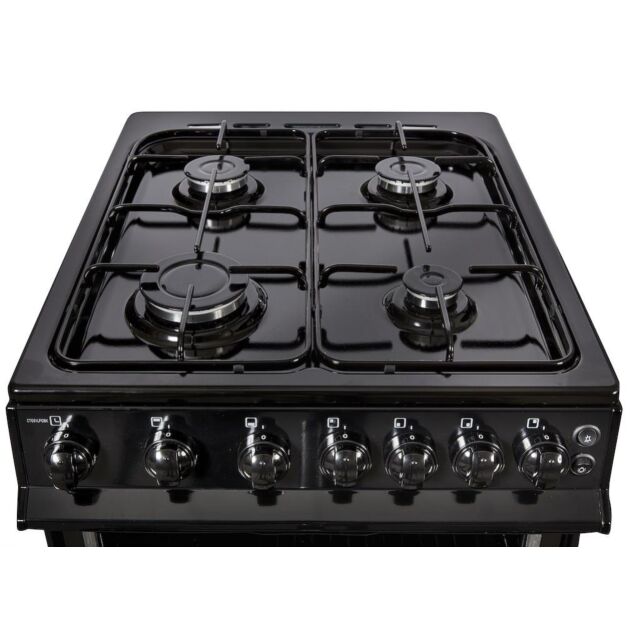 NordMende CTG52LPGBK 50cm Twin Cavity LPG Gas Cooker