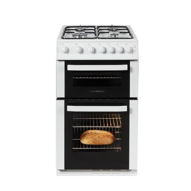NordMende CTG52LPGWH 50cm Twin Cavity LPG Gas Cooker