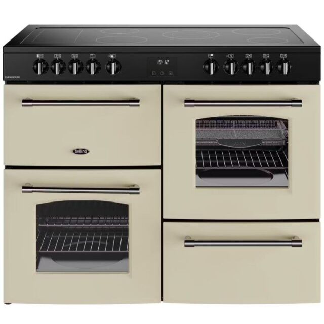 Belling RCA Farmhouse 110cm Electric Range Cooker - Cream - 444411836 