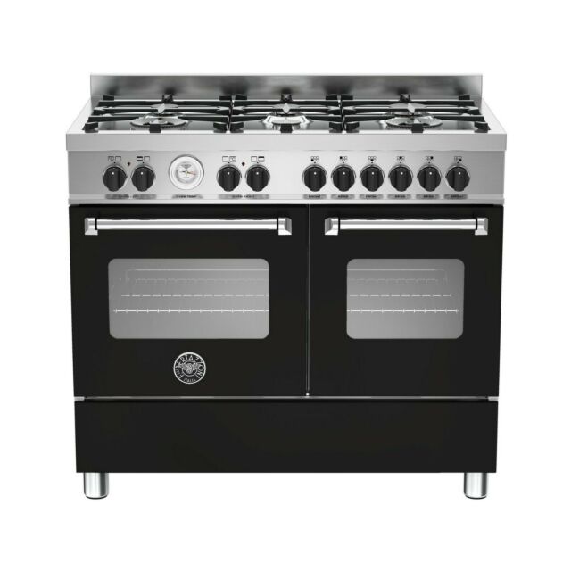 Dual Fuel Range Cooker 100cm Bertazzoni MAS100-6-MFE-D-NEE - Black