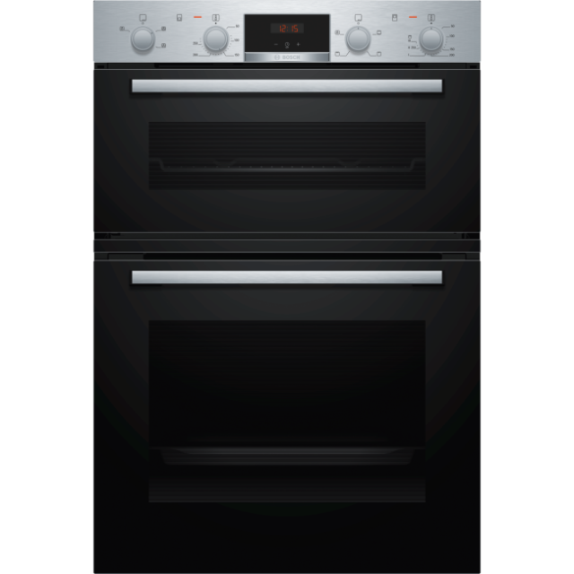 Bosch Built In Double Up Oven - Stainless Steel - MHA133BROB