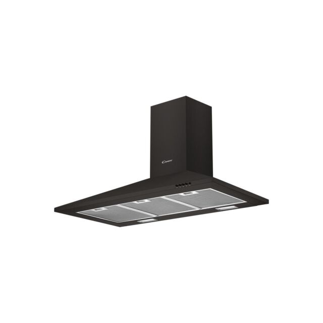 Candy 100cm Chimney Hood - Black - CCE100NN
